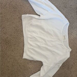 We The Free waffle off the shoulder top